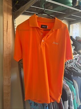 Titleist Men’s Bright Orange Golf Polo